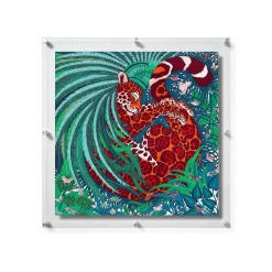 Wexel Art Modern Clear Acrylic Floating Frame With Silver Hardware -Home Sale Store D306864S 1