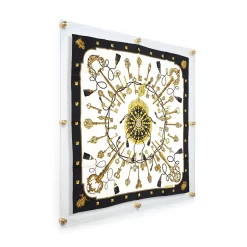 Wexel Art Modern Clear Acrylic Floating Picture Frame With Gold Hardware -Home Sale Store D306866S 1