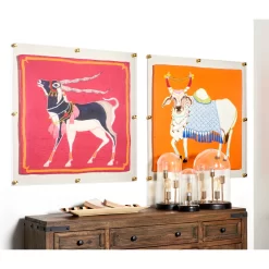 Wexel Art Modern Clear Acrylic Floating Picture Frame With Gold Hardware -Home Sale Store D306866S 4 scaled