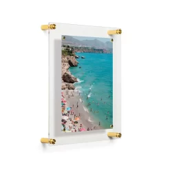 Wexel Art Easy Change Acrylic Floater Frame & Magnets With Gold Hardware 23 Wexel Art Easy Change Acrylic Floater Frame & Magnets With Gold Hardware -Home Sale Store D306875S 1