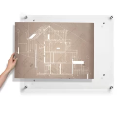 Wexel Art Easy Change Acrylic Floating Frame With Silver Hardware -Home Sale Store D306895S 4