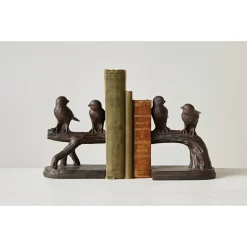 6'' Resin Birds On A Branch Bookends Set -Home Sale Store D319192S 3
