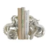 Silver Octopus Shaped Bookends Set