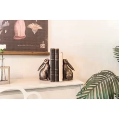 Bronze Bunny Bookends Set -Home Sale Store D319413S 6