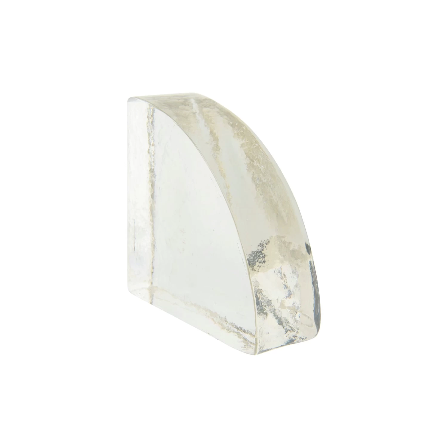 5.5" Geometric Glass Block Bookend 6 5.5" Geometric Glass Block Bookend - Image 6