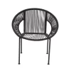 Black Metal Contemporary Outdoor Chair