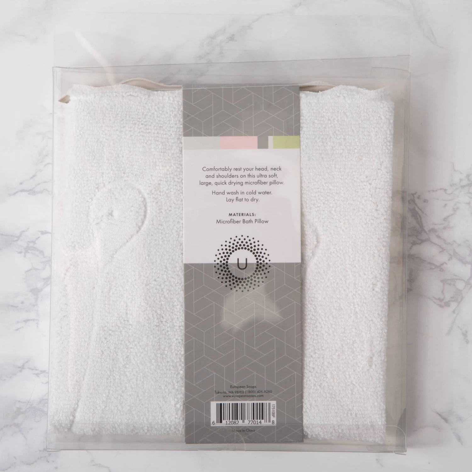 European Soaps Microfibre Bath Pillow 5 European Soaps Microfibre Bath Pillow - Image 5