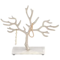 CosmoLiving By Cosmopolitan 10" Silver Tree Jewelry Stand