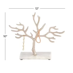 CosmoLiving By Cosmopolitan 10" Silver Tree Jewelry Stand -Home Sale Store D365552S 8