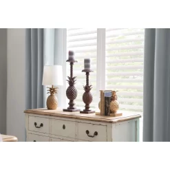 9" Pineapple Shaped Gold Bookend Set -Home Sale Store D493933S 9