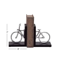 7" Silver Aluminum Vintage Bicycle Bookends -Home Sale Store D494209S 8