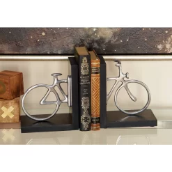 7" Silver Aluminum Vintage Bicycle Bookends -Home Sale Store D494209S 9