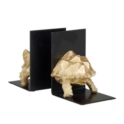 CosmoLiving By Cosmopolitan Brass Polystone Coastal Bookends, 6" X 5" X 4" -Home Sale Store D615231S 5