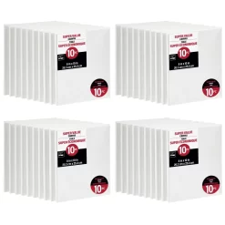 4 Packs: 10 Ct. (40 Total) 8" X 10" Super Value Canvas By Artist's Loft® Necessities™