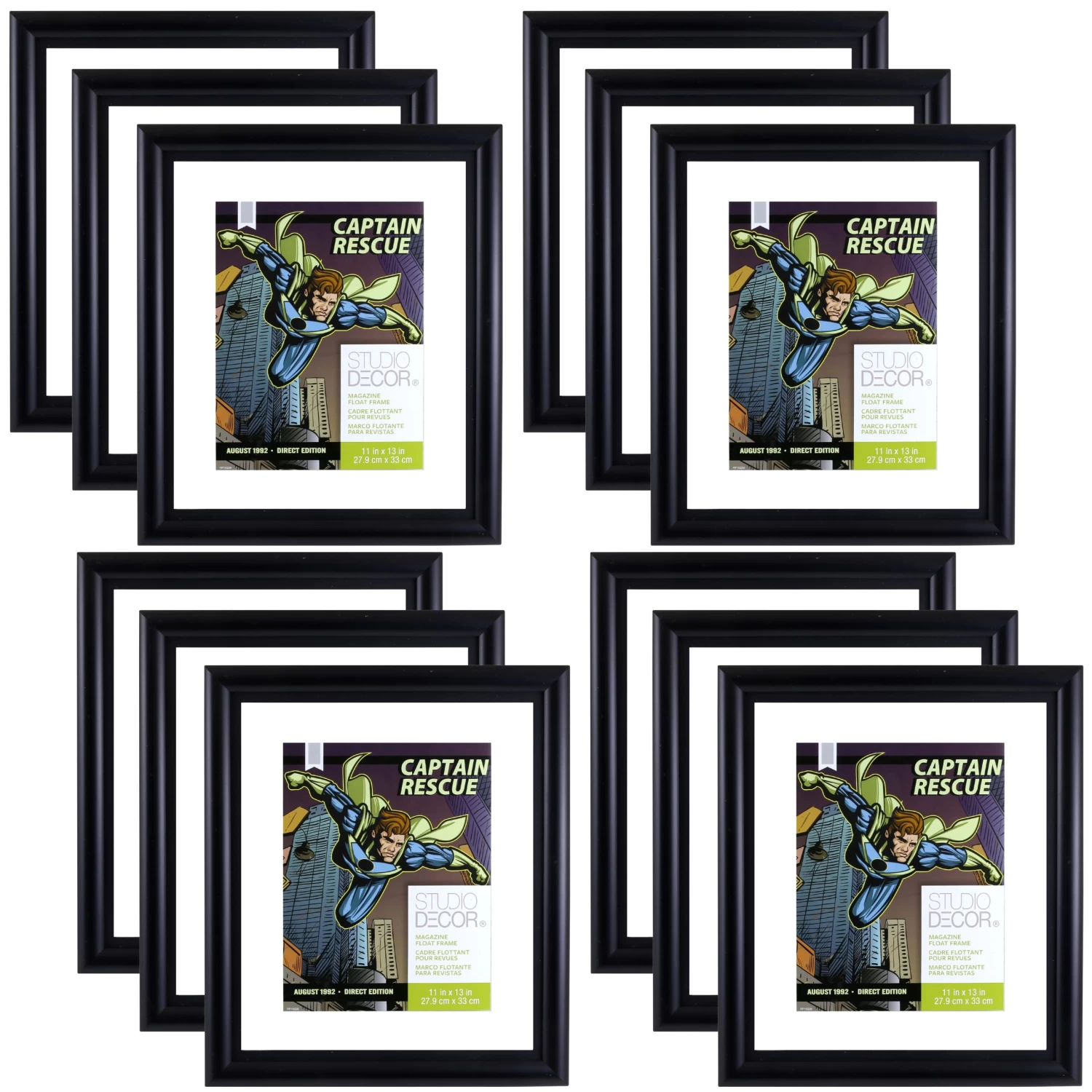 12 Pack: Comic Book Float Frame By Studio Décor® 1 12 Pack: Comic Book Float Frame By Studio Décor®