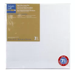 4 Packs: 7 Ct. (28 Total) 12" X 12" Super Value Canvas By Artist's Loft® Necessities™ -Home Sale Store MP187423 1