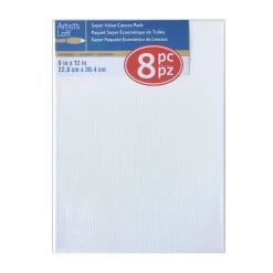 4 Packs: 8 Ct. (32 Total) 9" X 12" Super Value Canvas By Artist's Loft® Necessities™ -Home Sale Store MP229858