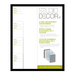 8 Pack: Black Adjustable-Depth 16" X 20" Shadow Box By Studio Décor® -Home Sale Store MP242170 1