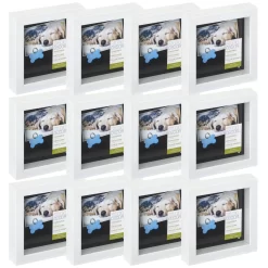 12 Pack: White 6" X 6" Mini Shadow Box By Studio Décor®