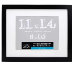 8 Pack: Black Belmont Frame With Mat By Studio Décor® -Home Sale Store MP392856 1