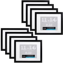 8 Pack: Black Belmont Frame With Mat By Studio Décor®