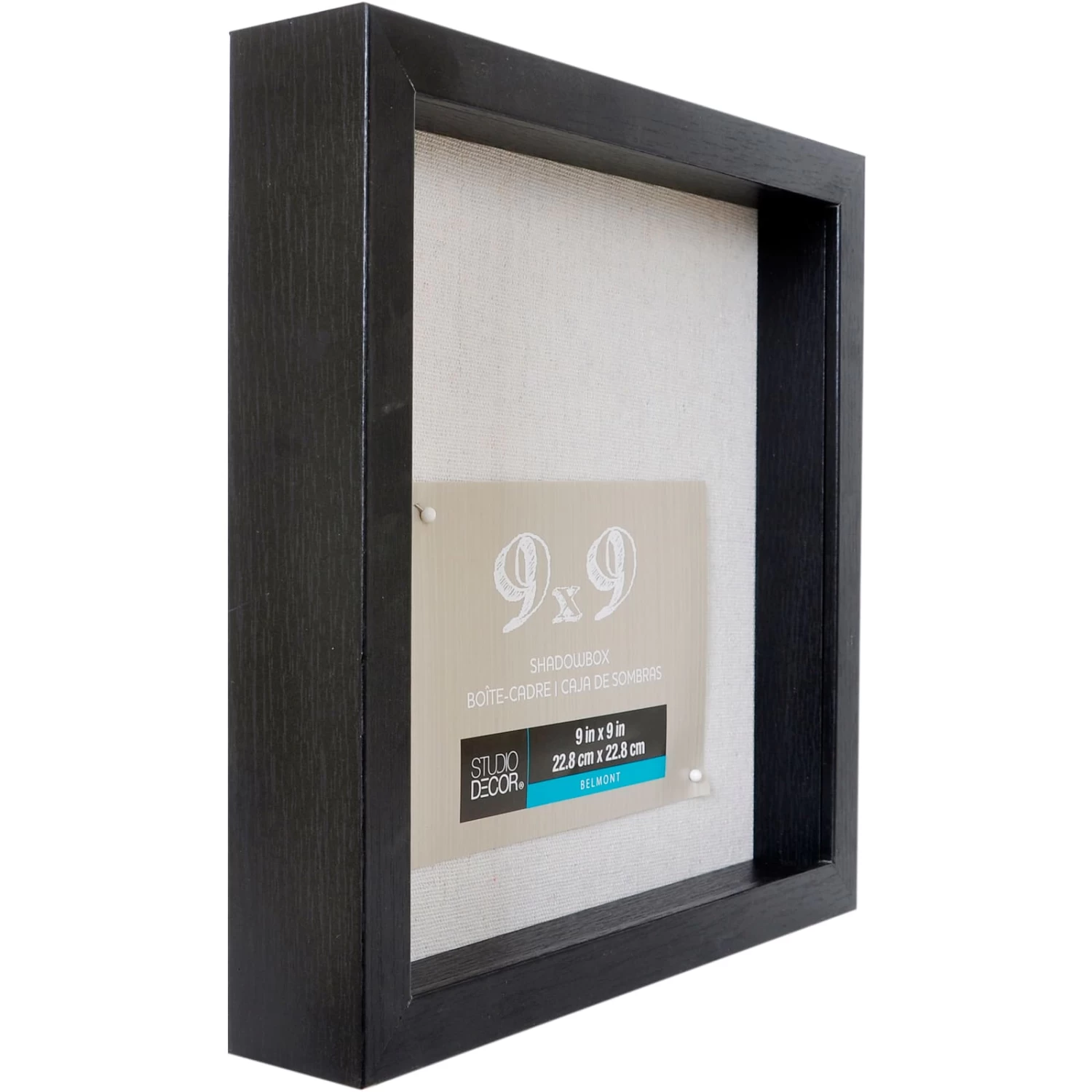 8 Pack: Black Belmont 9" X 9" Shadowbox By Studio Décor® 5 8 Pack: Black Belmont 9" X 9" Shadowbox By Studio Décor® - Image 5