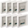 8 Pack: White 9" X 9" Belmont Shadow Box By Studio Décor®