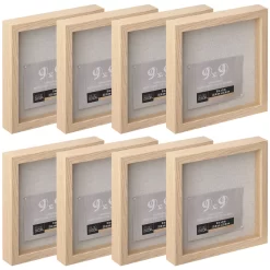 Home Sale Store 17 8 Pack: Blonde 9" X 9" Belmont Shadow Box By Studio Décor®