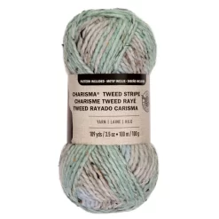 15 Pack: Charisma™ Tweed Stripe Yarn By Loops & Threads® -Home Sale Store MP519021 1
