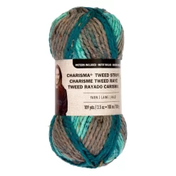 15 Pack: Charisma™ Tweed Stripe Yarn By Loops & Threads® -Home Sale Store MP519022 1