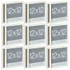 9 Packs: 2 Ct. (18 Total) White Fundamentals 12" X 12" Display Box By Studio Décor®