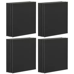 4 Packs: 5 Ct. (20 Total) 16" X 20" Black Canvas Super Value Pack By Artist's Loft® Necessities™
