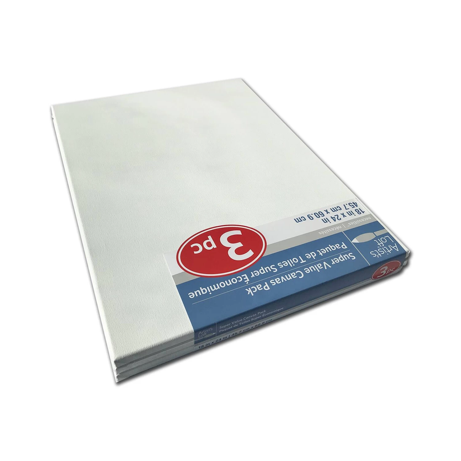 4 Packs: 3 Ct. (12 Total) 18" X 24" Super Value Canvas Pack By Artist's Loft® Necessities™ 4 4 Packs: 3 Ct. (12 Total) 18" X 24" Super Value Canvas Pack By Artist's Loft® Necessities™ - Image 4