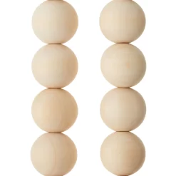 12 Pack: Raw Pine Wood Round Beads, 25mm By Bead Landing™